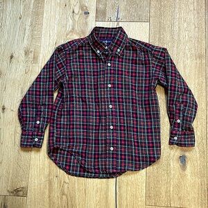 Ralph Lauren plaid, button down shirt size 5